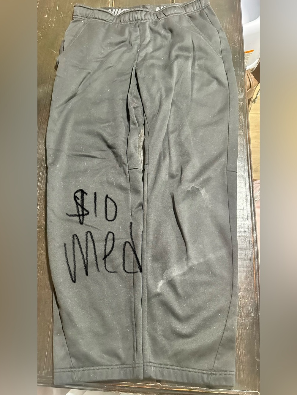 Nike Black Sweatpants Joggers with Elastic Waist